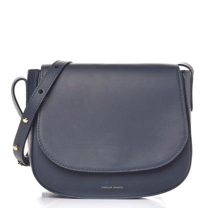 Mansur Gavriel Calfskin Flap Crossbody Bag Blu 1 of 17
