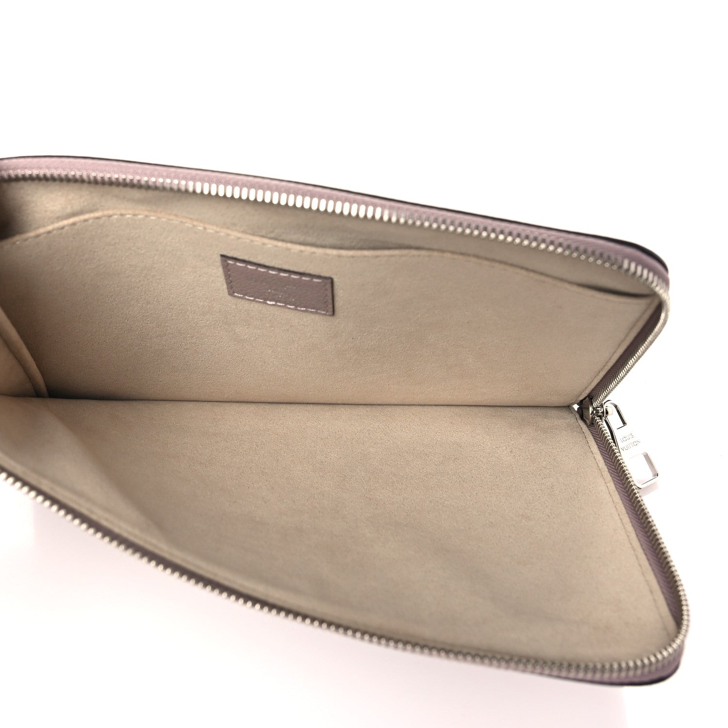 Louis Vuitton Calfskin Pochette Jour PM Clutch Taupe 5 of 8