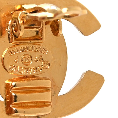 Chanel Metal CC Turnlock Clip On Earrings Gold 4 of 5