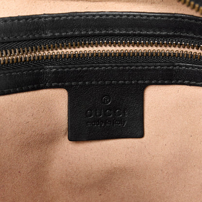 Gucci Calfskin Matelasse Medium GG Marmont Chain Shoulder Bag Black 6 of 11