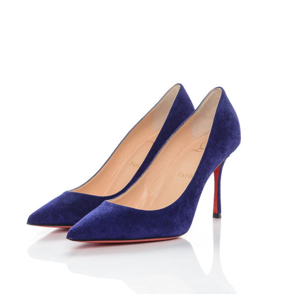 Christian Louboutin Veau Velours Decoltish 85 Pumps 38.5 Encre 3 of 6
