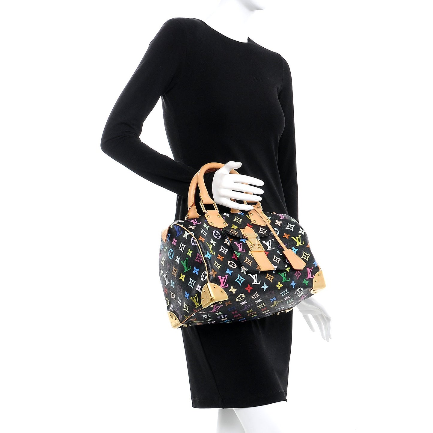 Monogram Multicolor Speedy 30 Black