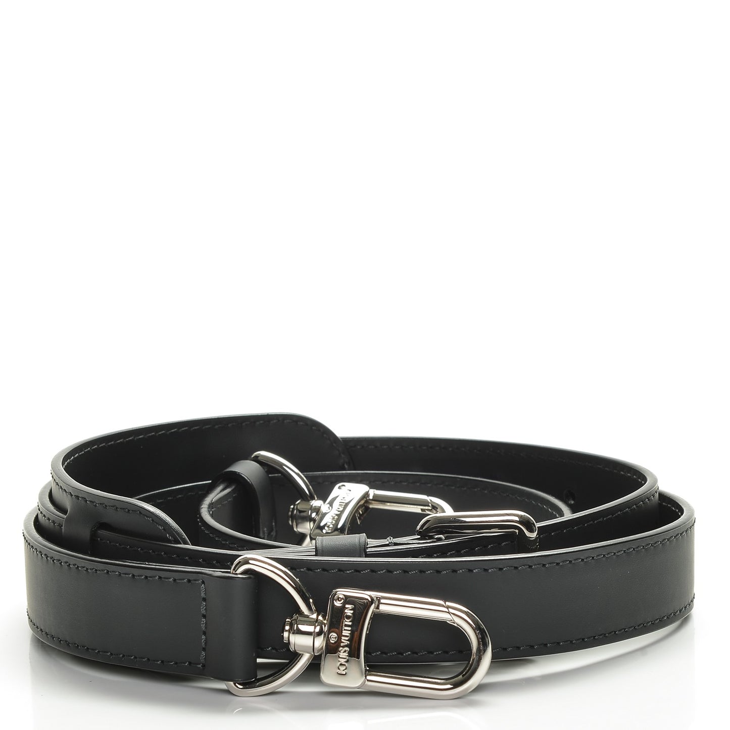 Calfskin Keepall Bandouliere Adjustable Shoulder Strap Black