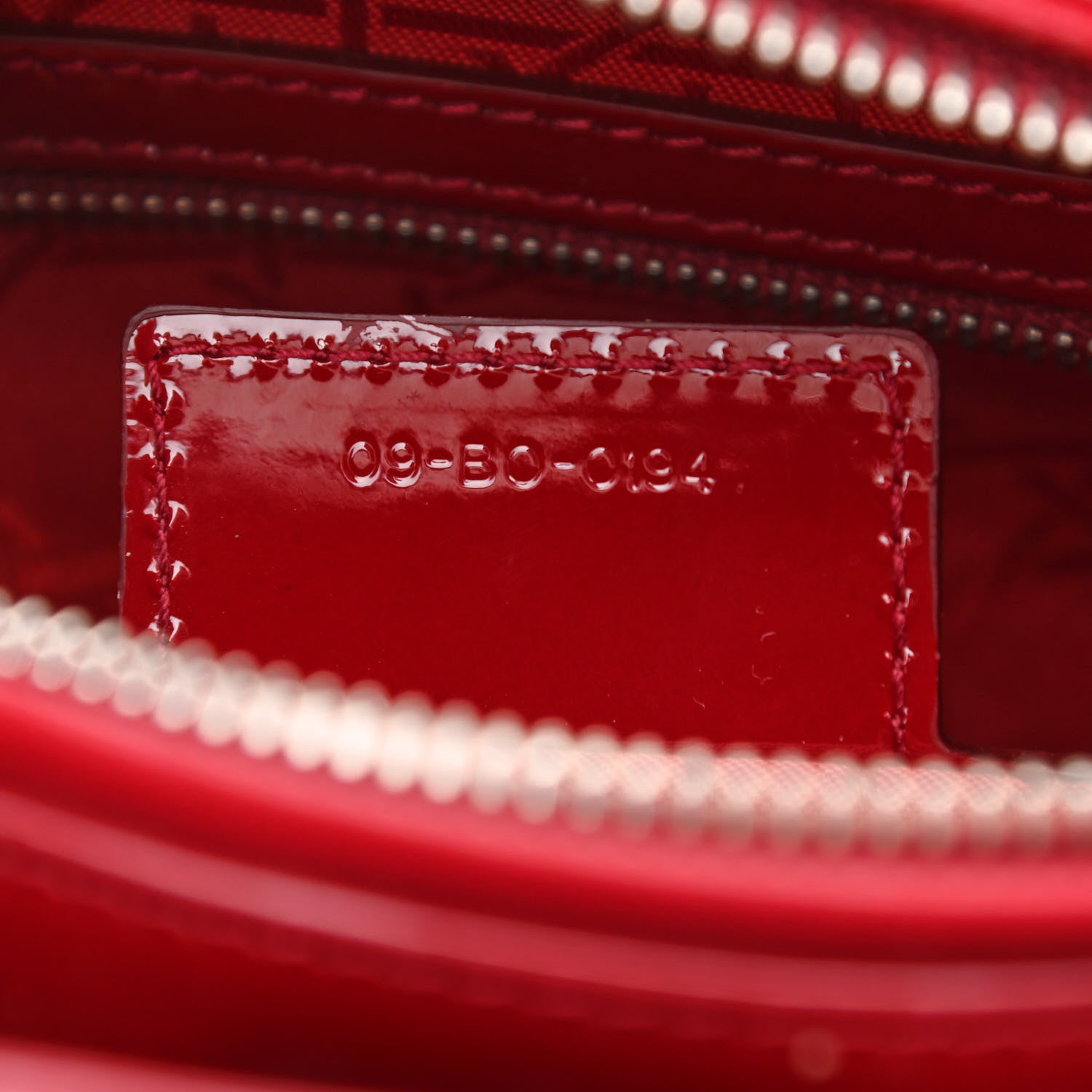 Christian Dior Patent Cannage Large Lady Dior Red 7 of 10