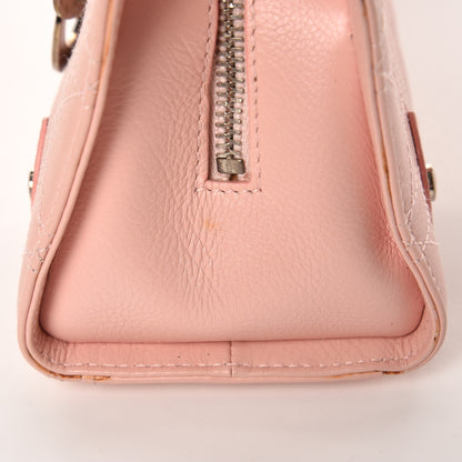 Christian Dior Calfskin Cannage Stitched Small East West Lady Dior Rose Clair 9 of 11