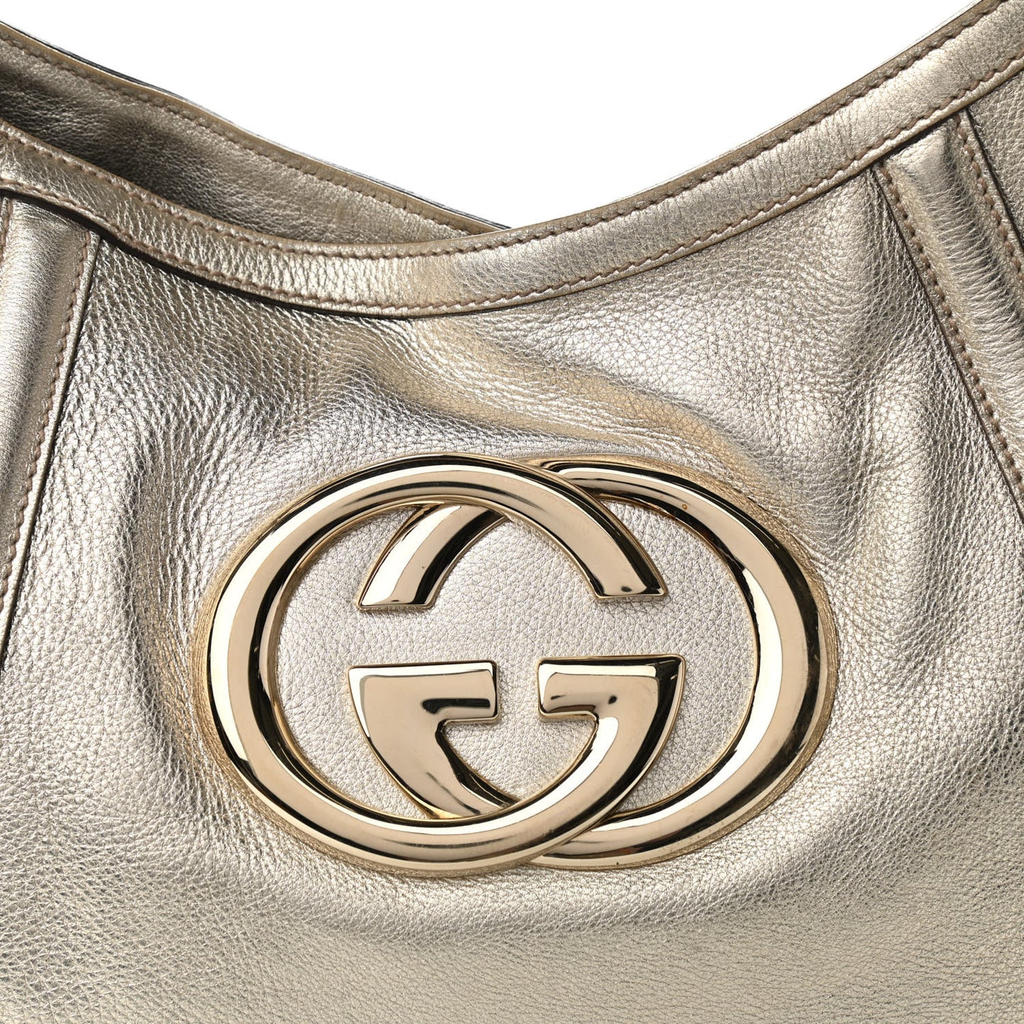 Calfskin Medium Britt Hobo Platinum