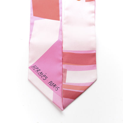 Hermes Silk Sea Surf and Fun Twilly Rose Rouge Corail 4 of 4