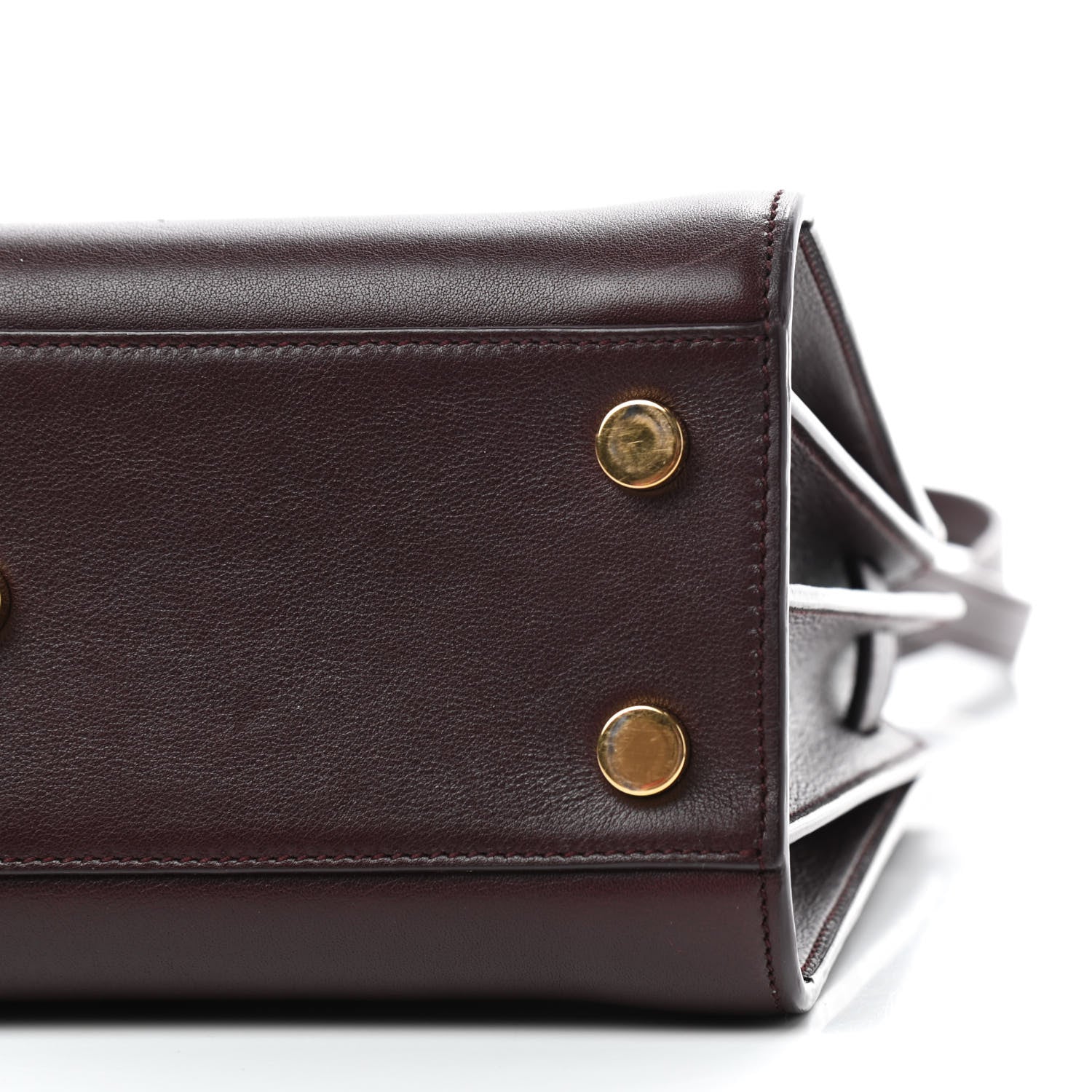 Saint Laurent Calfskin Nano Sac De Jour Dark Amaranto 7 of 11