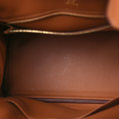 Hermes Veau Doblis Swift Grizzly Birkin 25 Gold 14 of 14