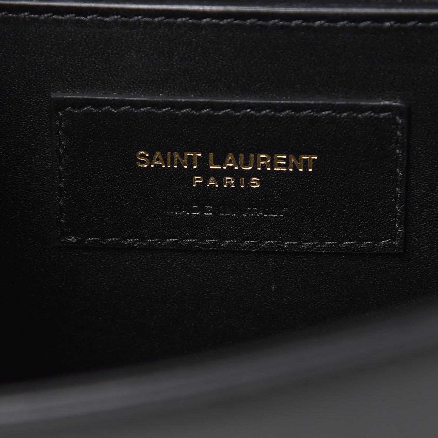 Smooth Calfskin Small Deconstructed Monogram Kate Satchel Black