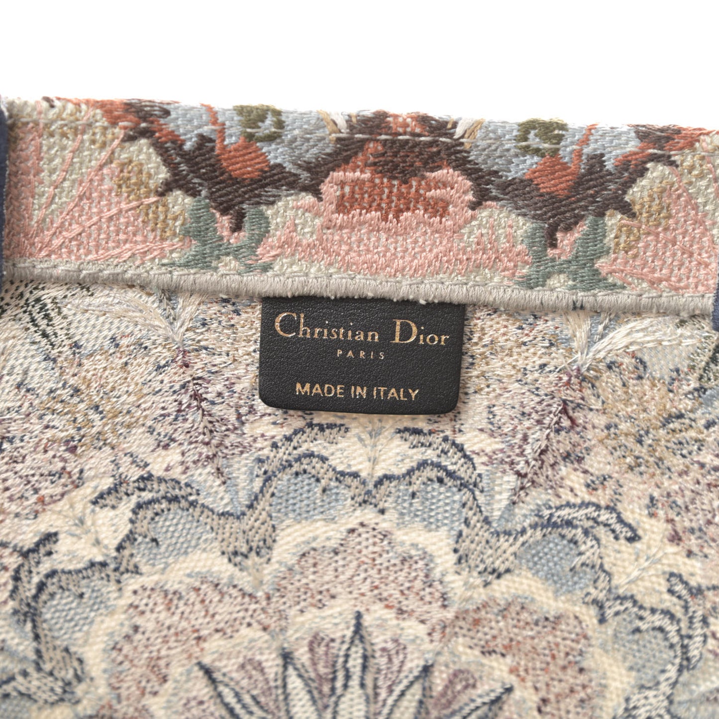 Canvas Embroidered KaleiDioroscopic Book Tote Multicolor
