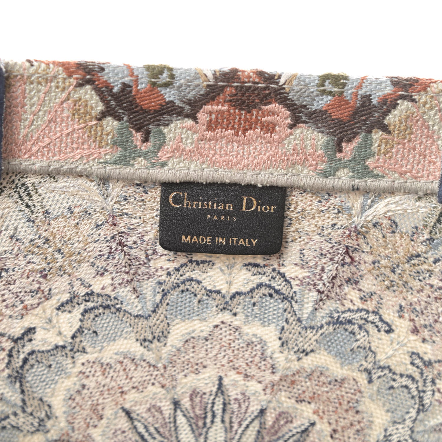 Christian Dior Canvas Embroidered KaleiDioroscopic Book Tote Multicolor 6 of 13