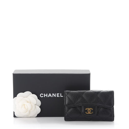 Chanel Caviar Quilted 6 Key Holder Black 9 of 9