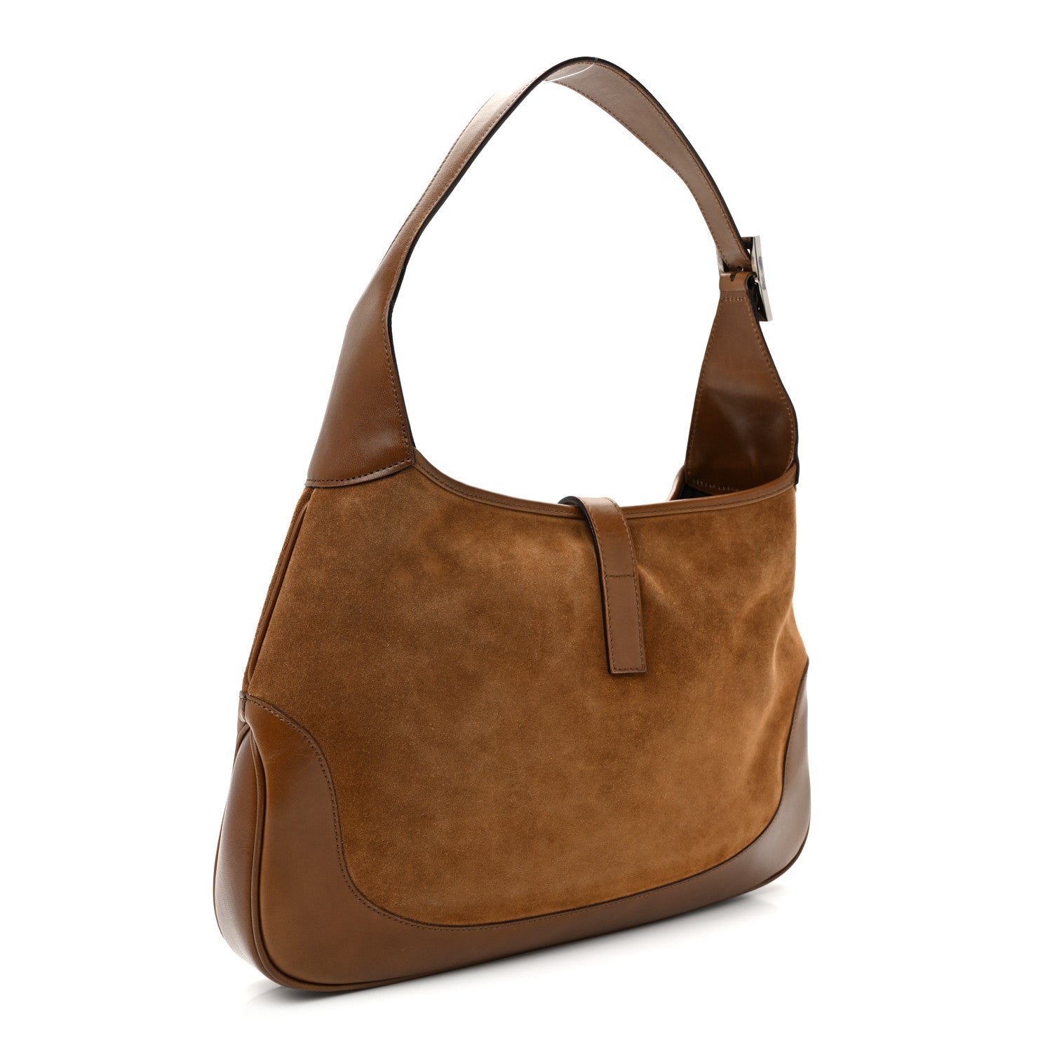Gucci Suede Web Small Jackie O Hobo Light Brown 3 of 11