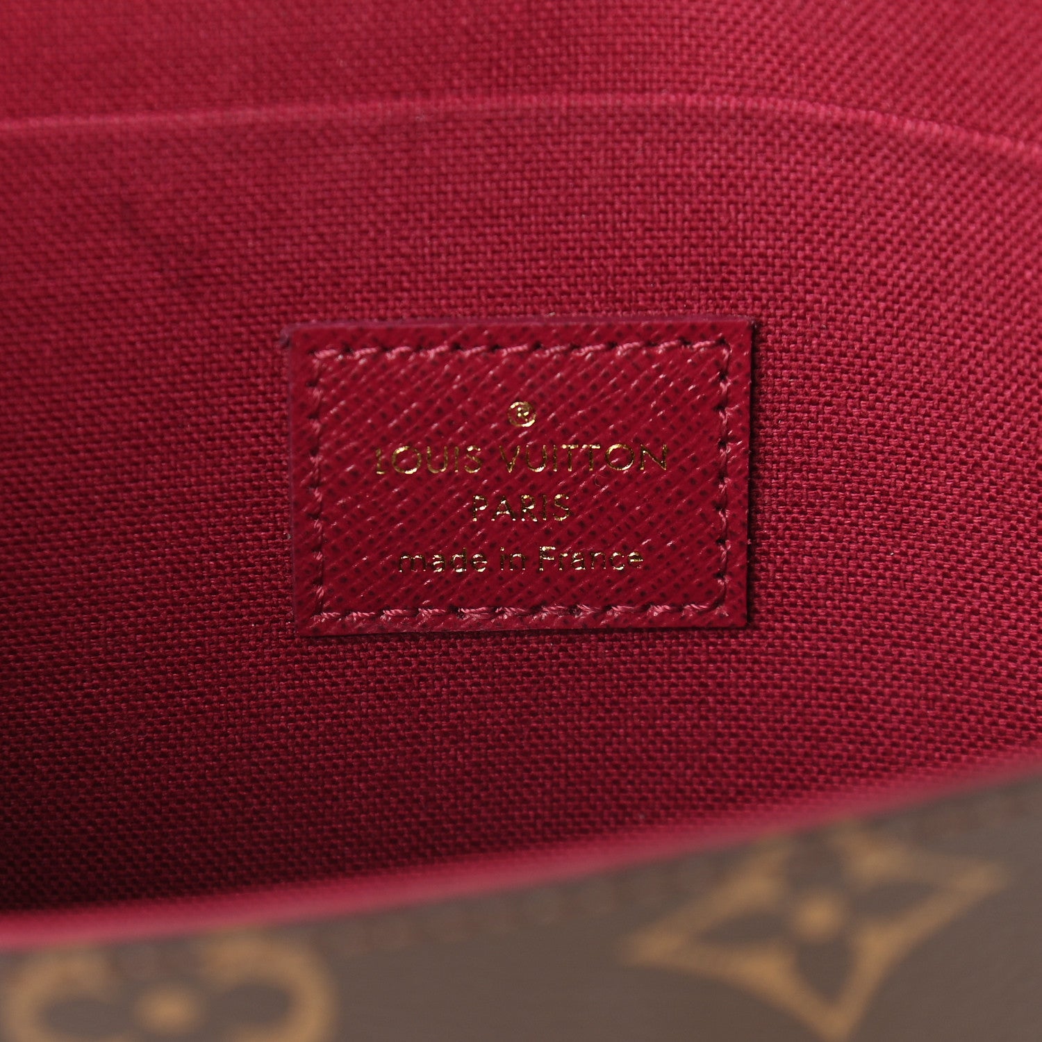 Louis Vuitton Monogram Pochette Felicie Chain Wallet Fuchsia 7 of 10