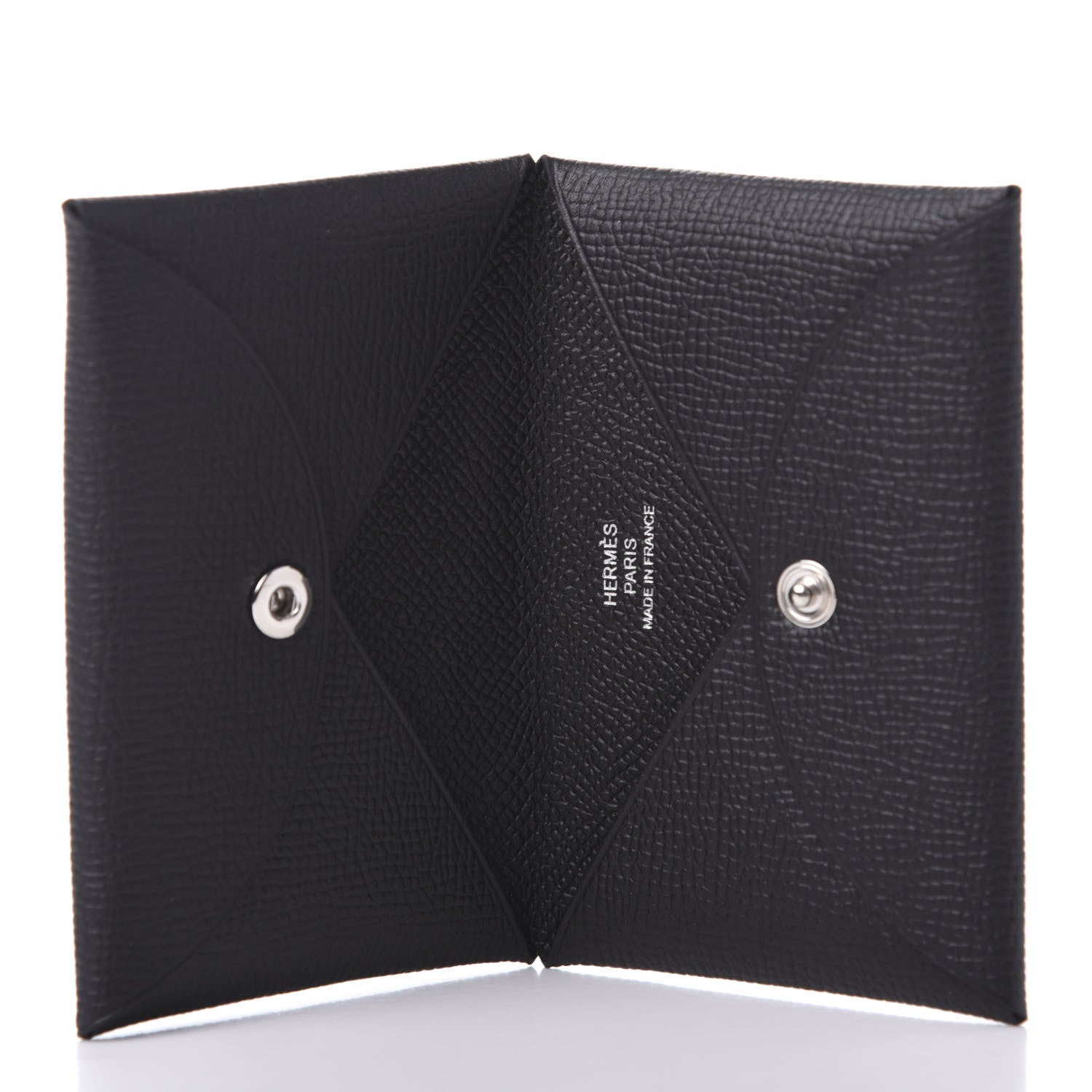 Hermes Epsom Calvi Card Case Black 5 of 8