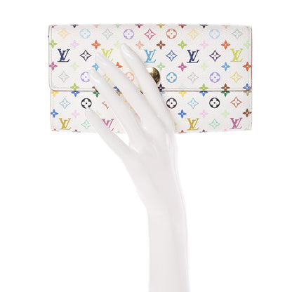 Louis Vuitton Monogram Multicolor Sarah Wallet White 2 of 9