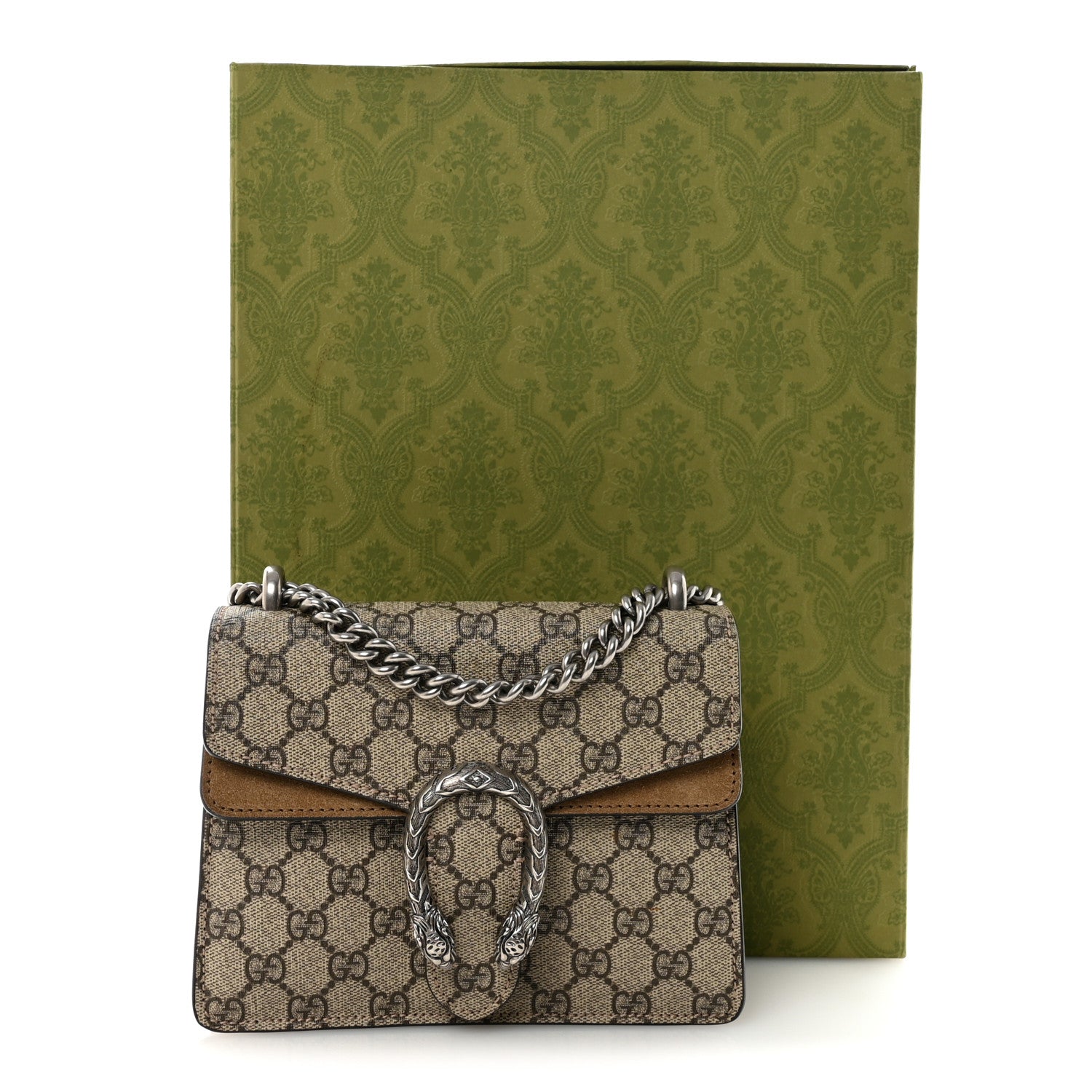 Gucci GG Supreme Monogram Mini Dionysus Shoulder Bag Taupe 11 of 11