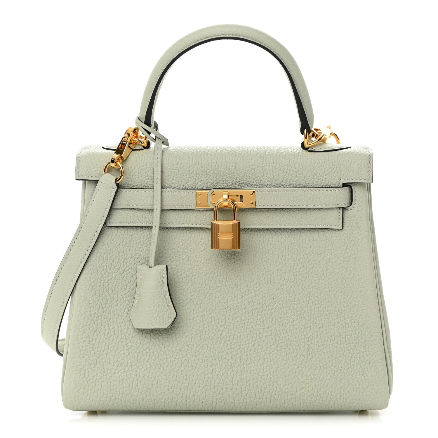 Hermes Togo Kelly Retourne 25 Gris Neve 1 of 11