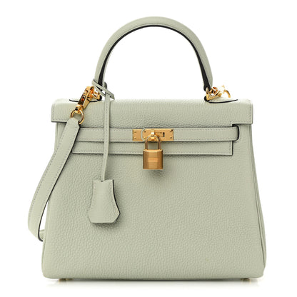 Hermes Togo Kelly Retourne 25 Gris Neve 1 of 11