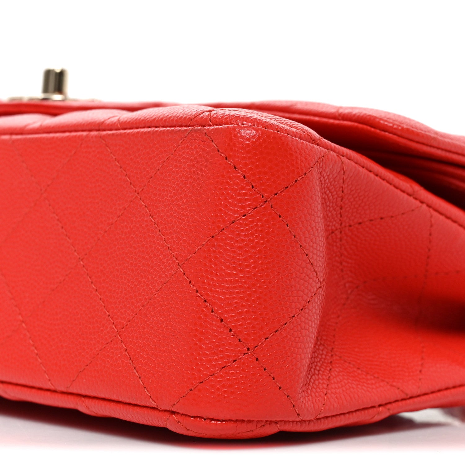 Chanel Caviar Quilted Medium Double Flap Red 10 of 10