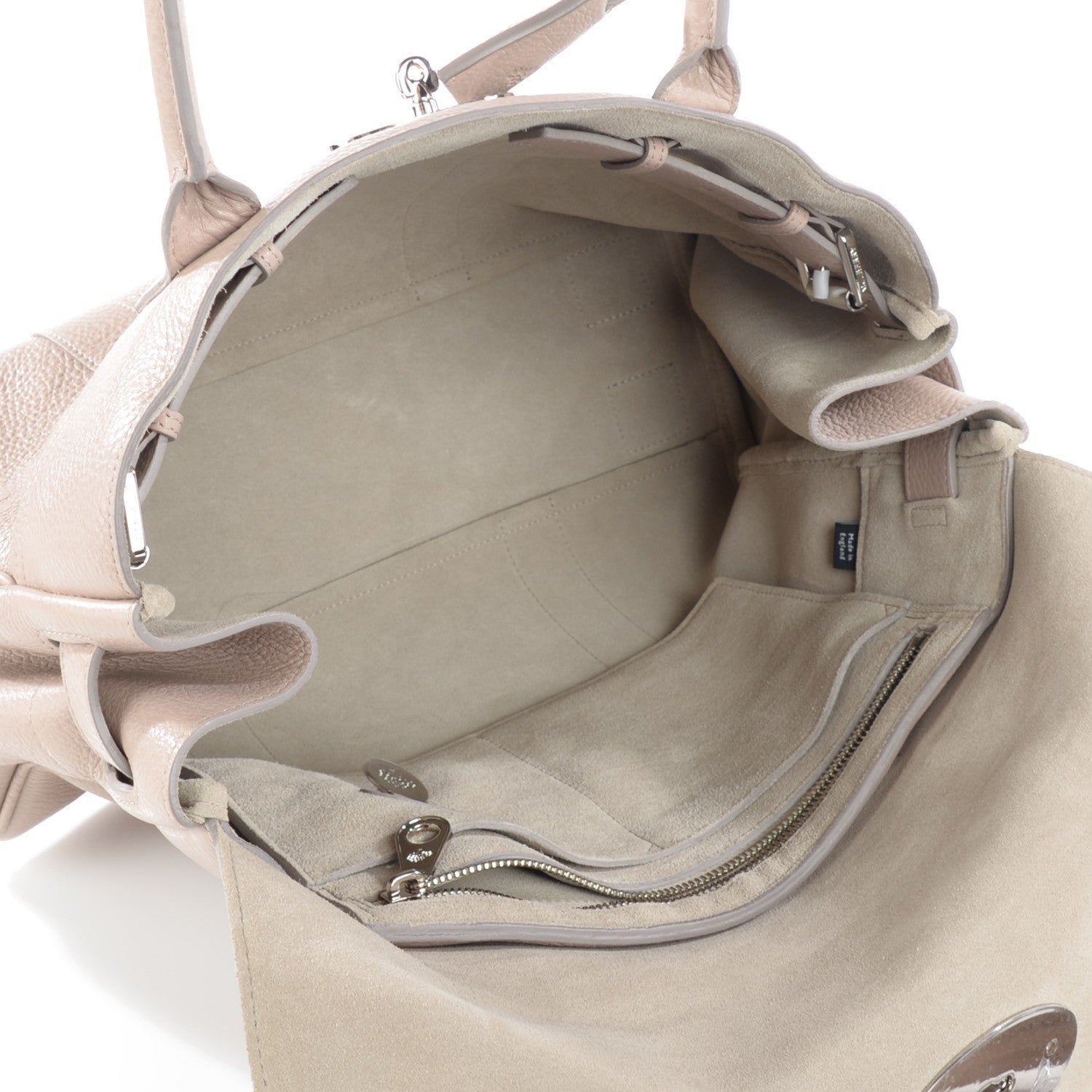 Mulberry Pebbled Calfskin Bayswater Putty 6 of 10