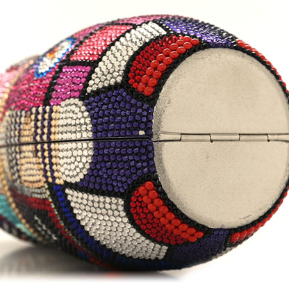 Judith Leiber Crystal Robot Russian Doll Minaudiere Clutch Gold Multicolor 9 of 12