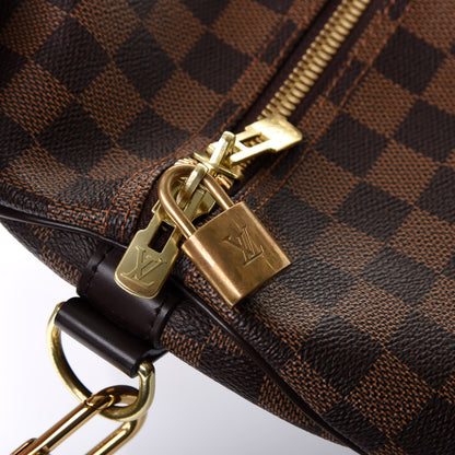 Louis Vuitton Damier Ebene Keepall Bandouliere 55 8 of 10