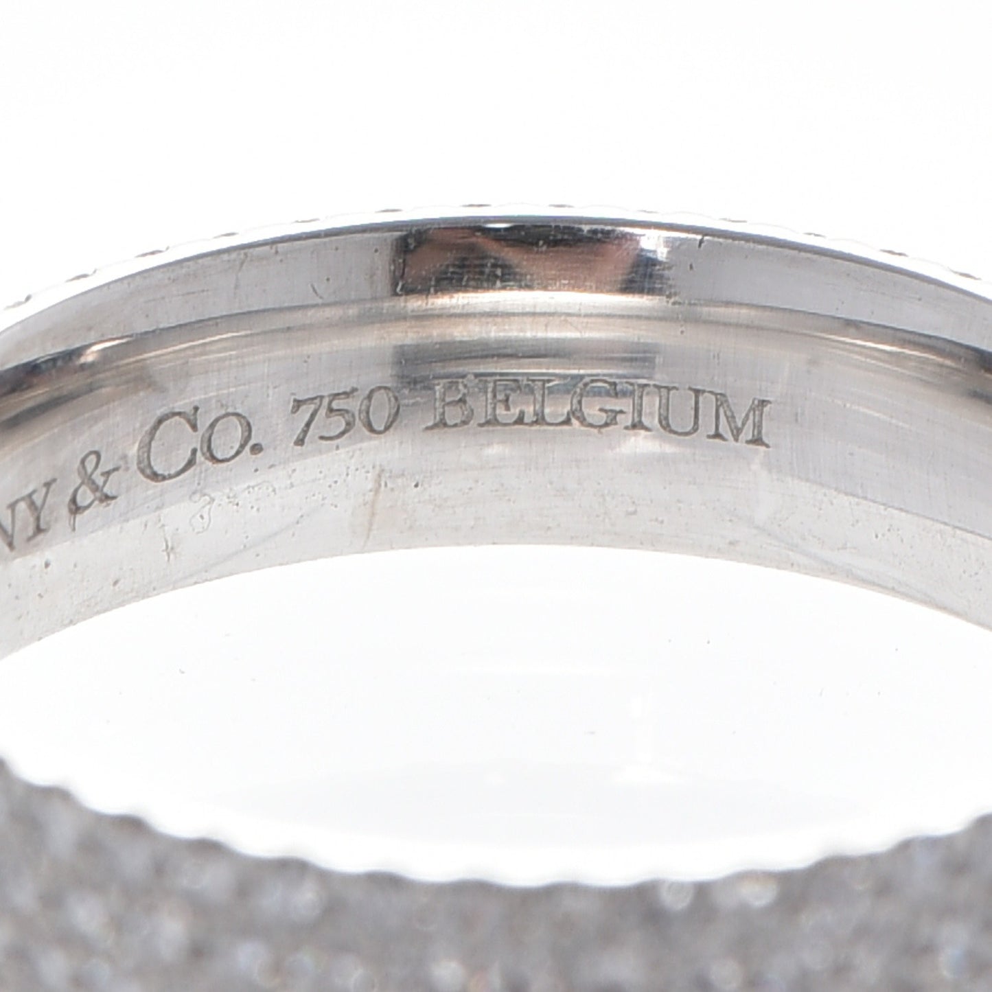 18K White Gold Diamond Metro Five Row Ring 6