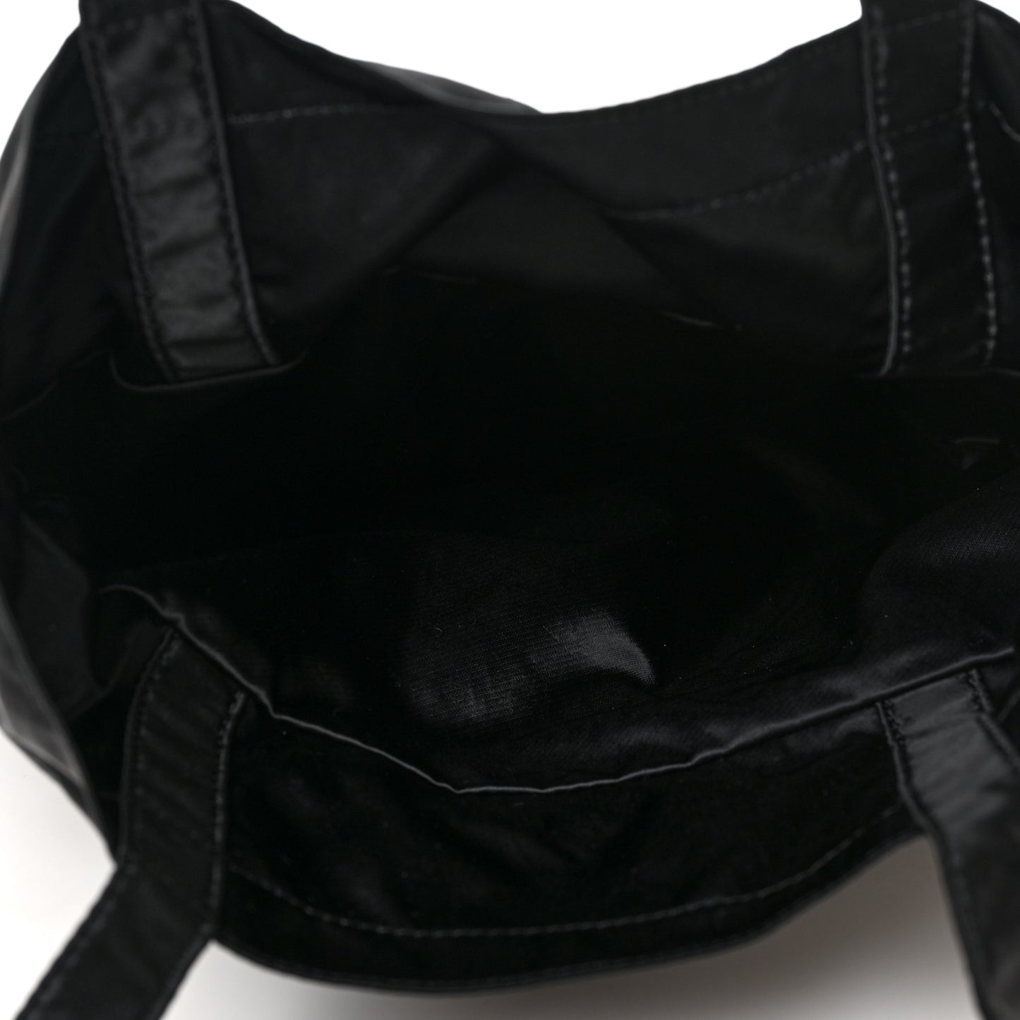 Nylon Grosgrain Large Lifestyle Pouch With Foldable Tote Black