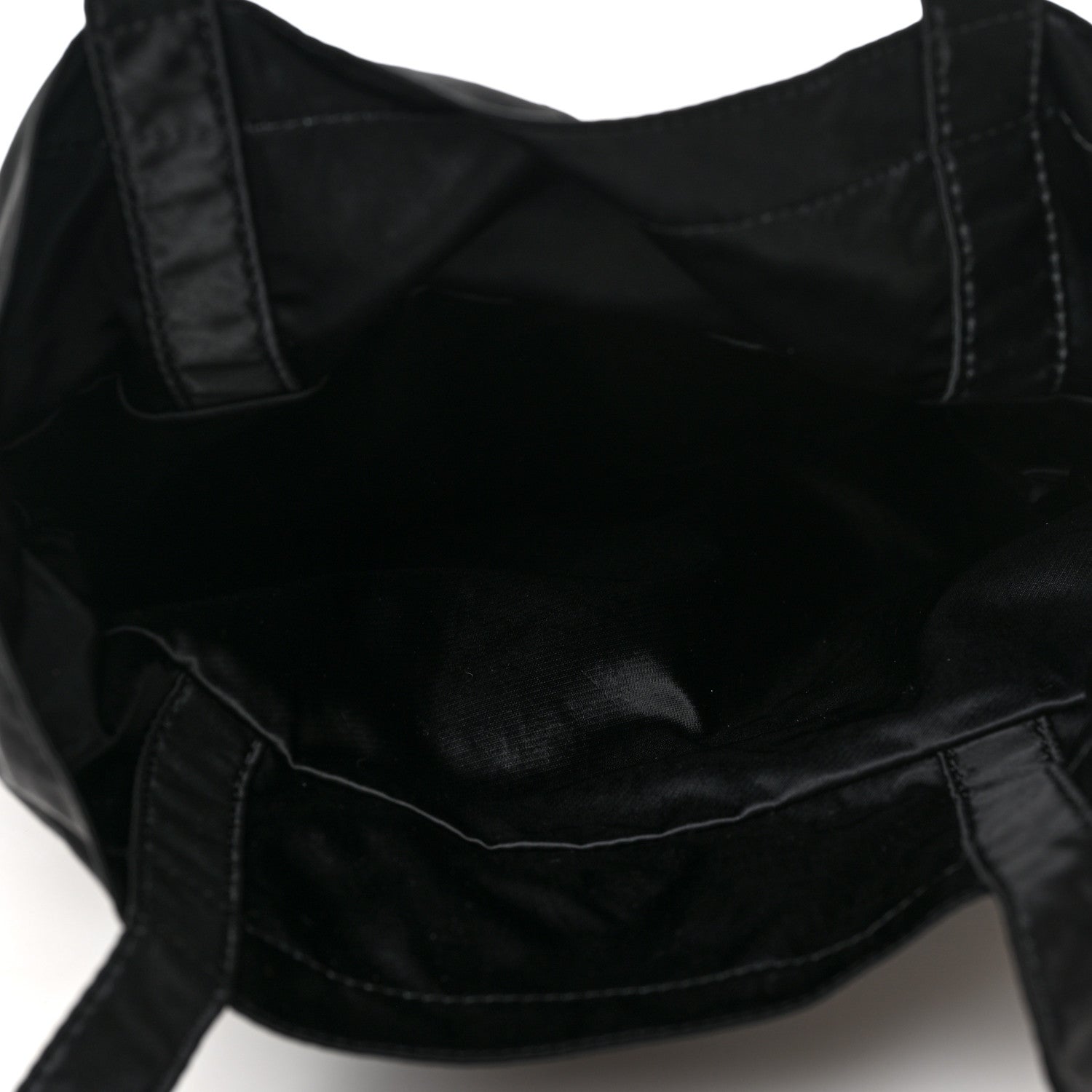 Chanel Nylon Grosgrain Large Lifestyle Pouch With Foldable Tote Black 7 of 9