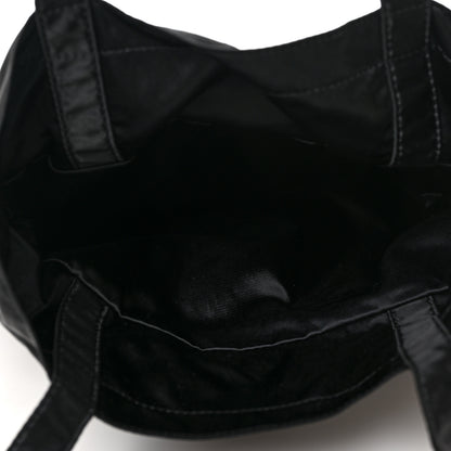 Chanel Nylon Grosgrain Large Lifestyle Pouch With Foldable Tote Black 7 of 9