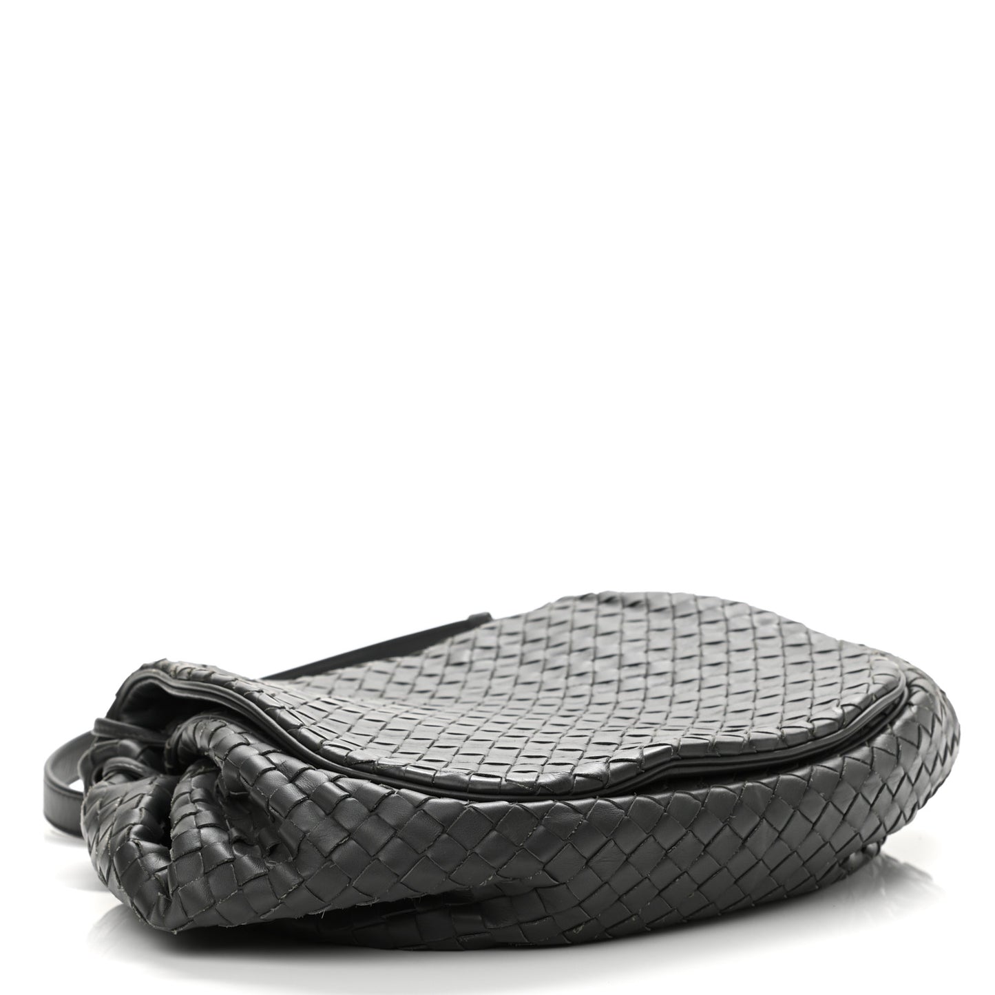 Nappa Intrecciato Message Bag Grey