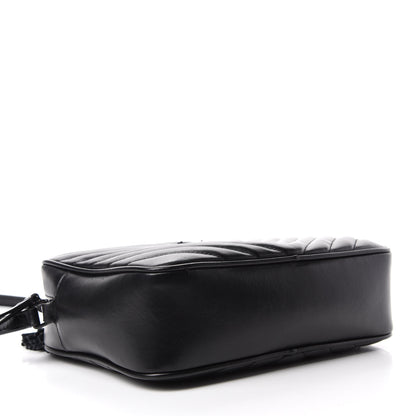 Saint Laurent Calfskin Matelasse Monogram Lou Camera Bag Black 4 of 10