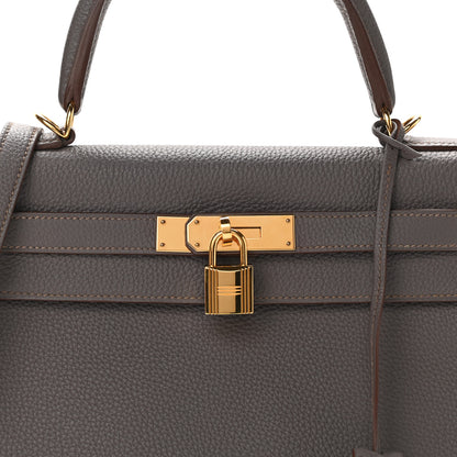 Hermes Togo Kelly Retourne 28 Etain 8 of 11