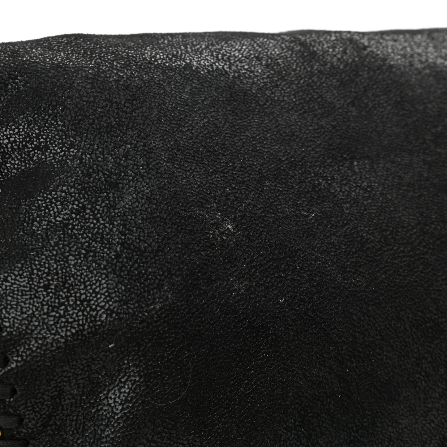 Shaggy Deer Falabella Fold Over Tote Black