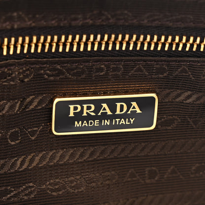 Prada Re-Nylon Saffiano Demi-lune Shoulder Bag Brown 6 of 10