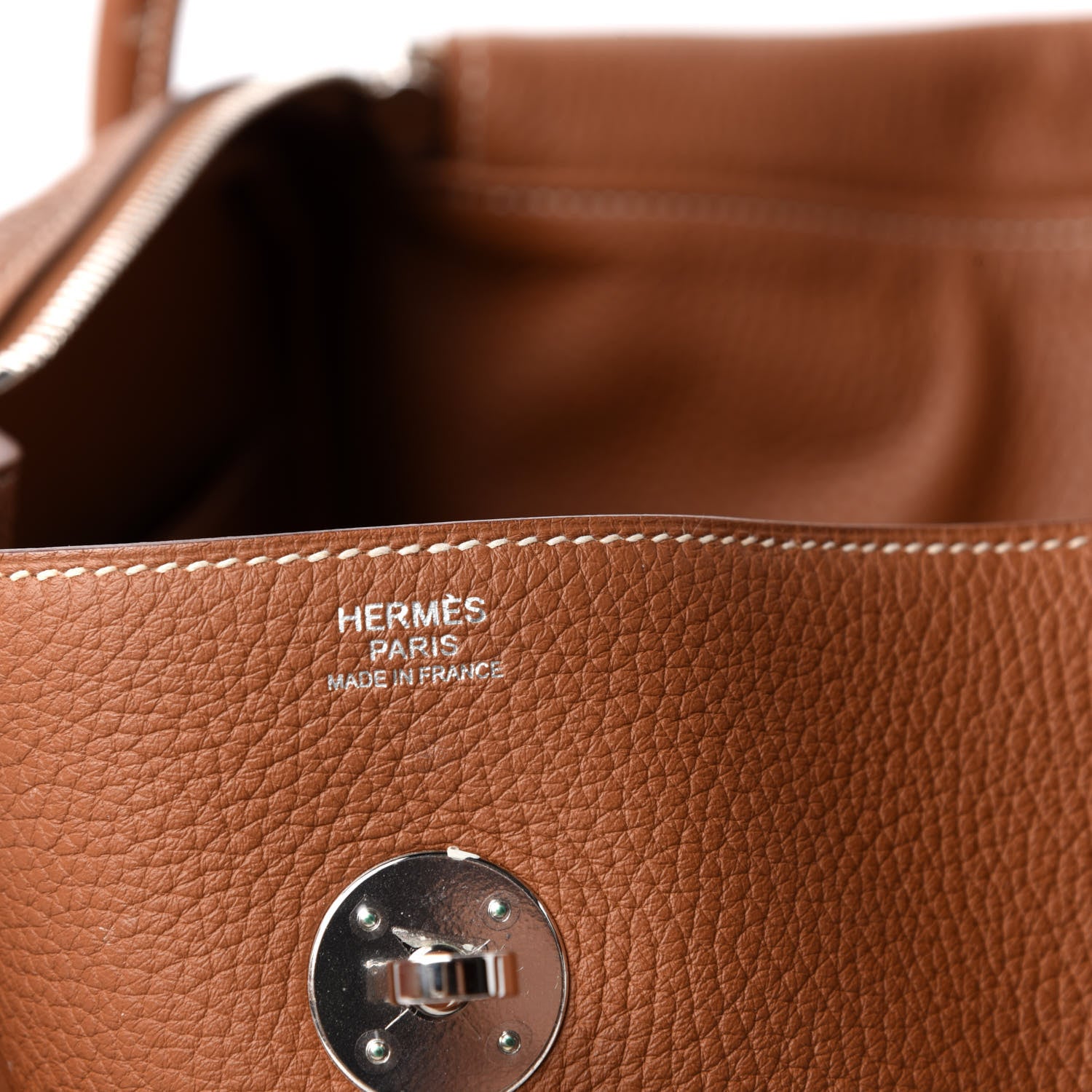 Hermes Taurillon Clemence Lindy 34 Gold 6 of 9