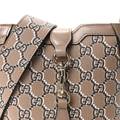 Gucci GG Shadow Monogram Mini Bucket Bag Beige Taupe 8 of 10