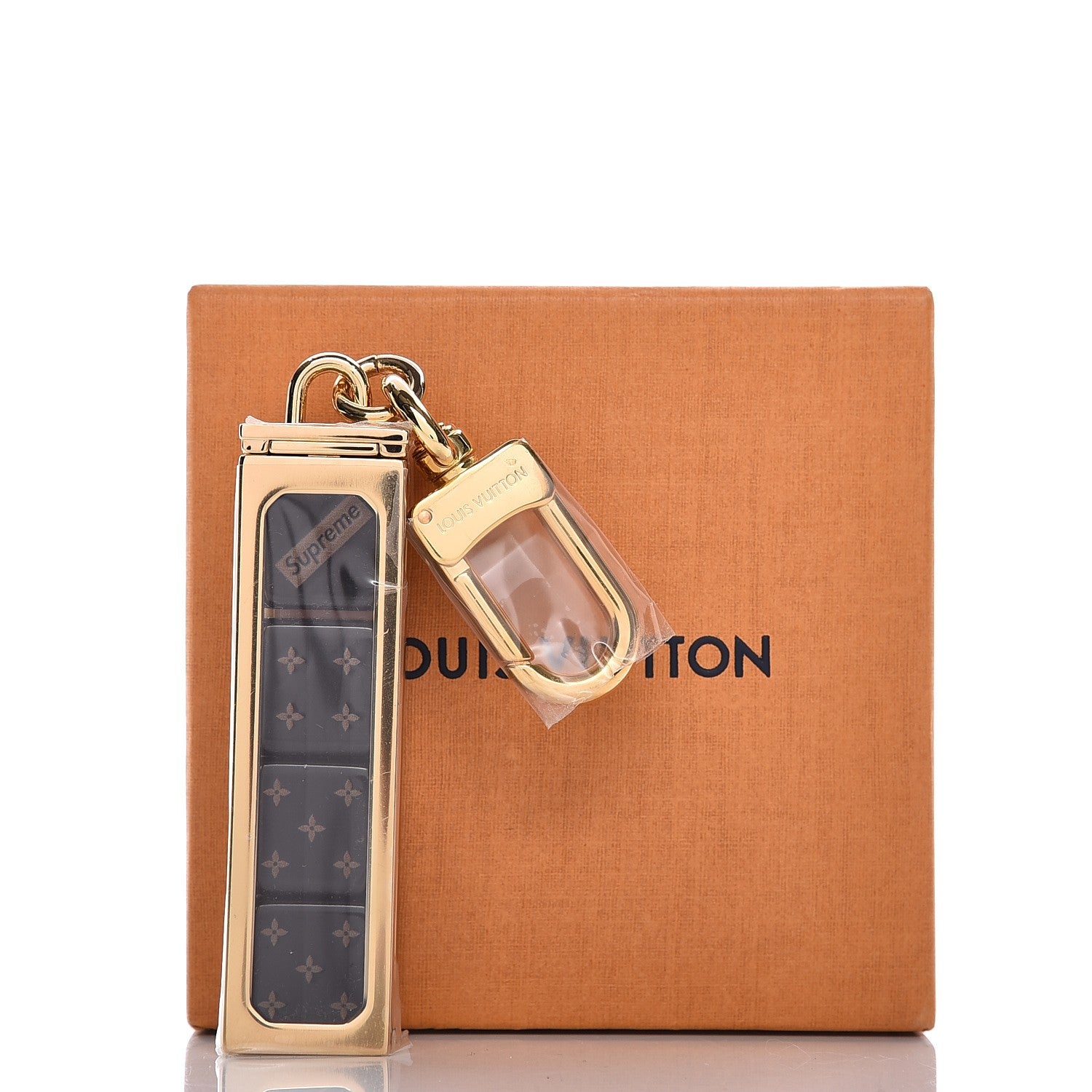 Louis Vuitton X SUPREME Dice Key Chain Bag Charm Brown 6 of 6