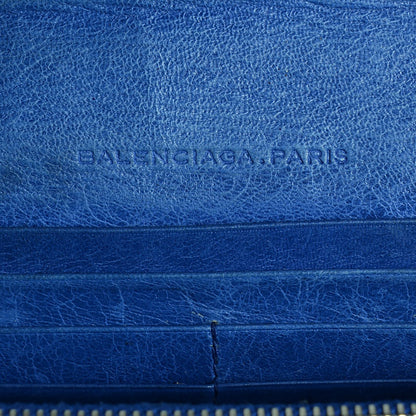 Balenciaga Agneau Giant 12 Silver Hardware Money Wallet Outremer 6 of 11