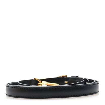 Louis Vuitton Calfskin 16mm Adjustable Shoulder Strap Black 2 of 3