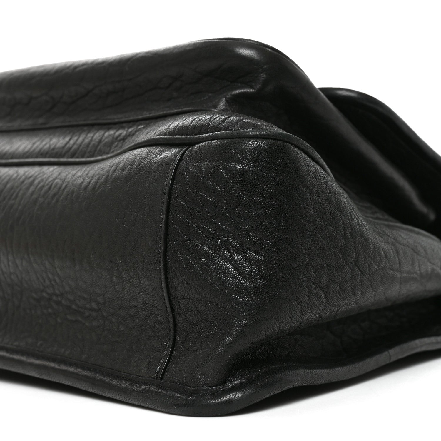 Saint Laurent Grained Lambskin Monogram Large Niki Chain Satchel Black 9 of 9