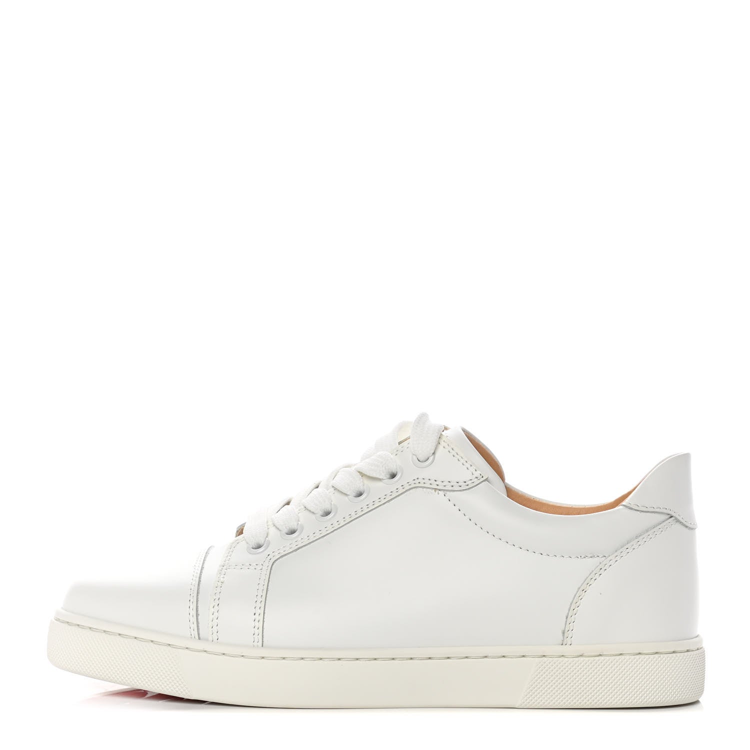 Christian Louboutin Calfskin Vieira Flat Sneakers 37.5 White 1 of 9
