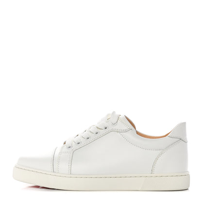 Christian Louboutin Calfskin Vieira Flat Sneakers 37.5 White 1 of 9