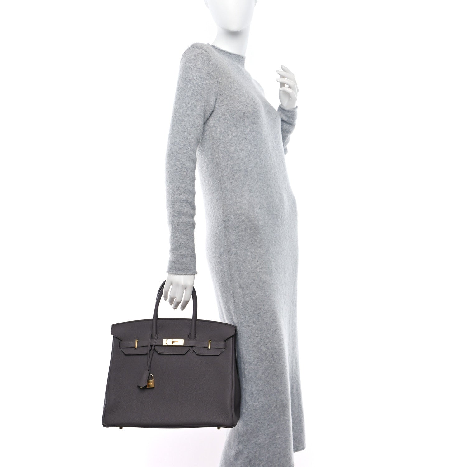 Hermes Togo Birkin 40 Etain 2 of 12