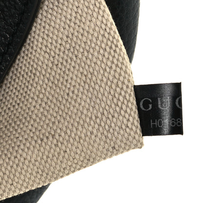 Gucci Pebbled Calfskin Medium Soho Clutch Black 8 of 12