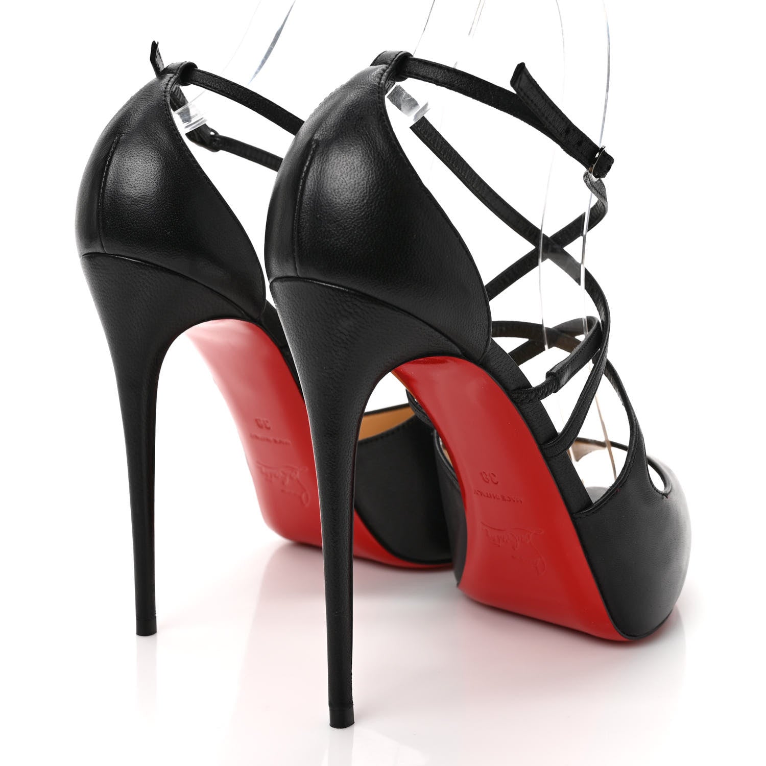 Christian Louboutin Nappa Holly Alta 120 Pumps 38 Black 4 of 8