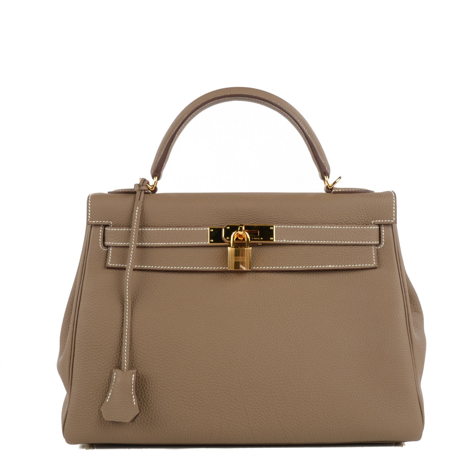 Hermes Togo Kelly Retourne 32 Etoupe 1 of 28
