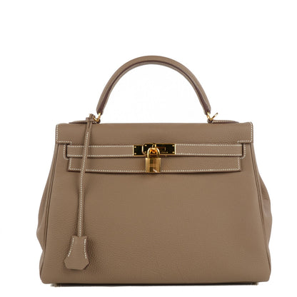 Hermes Togo Kelly Retourne 32 Etoupe 1 of 28
